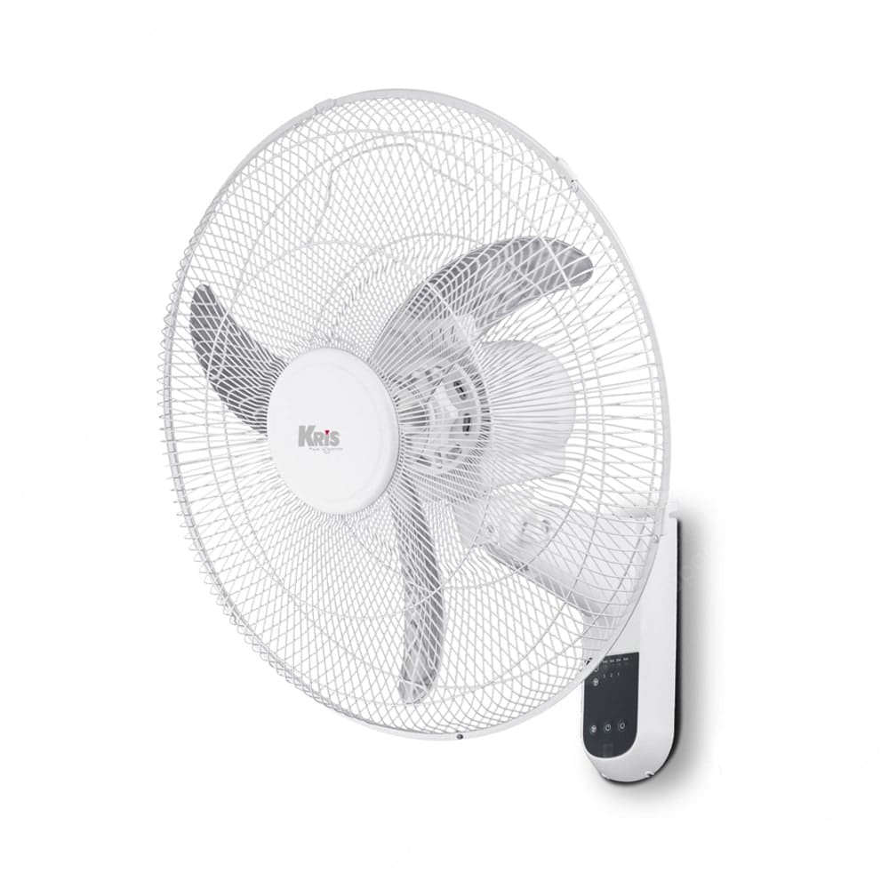 Kipas Angin Dinding KRISBOW Wall Fan White 60W 18INC W Remote Original

