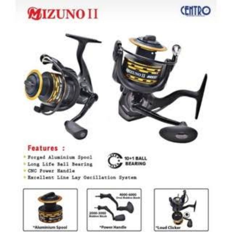 Reel centro mizuno II, Reel Power Handle, reel pancing  4000, reel pancing 5000, reel pancing 6000v