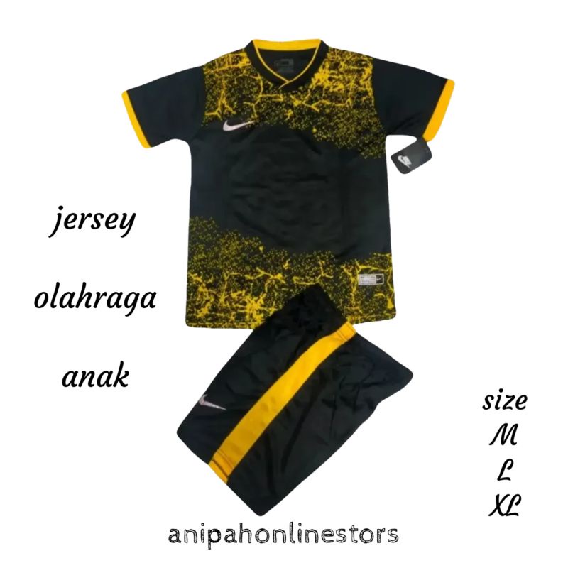 Terbaru kaos stelan olahraga anak , Jersey bola futsal anak