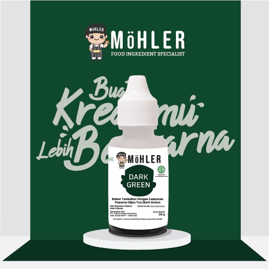 MOHLER Coloring Dark Green (KLIK KOMBO HEMAT UNTUK BELI 1 GRATIS 1)