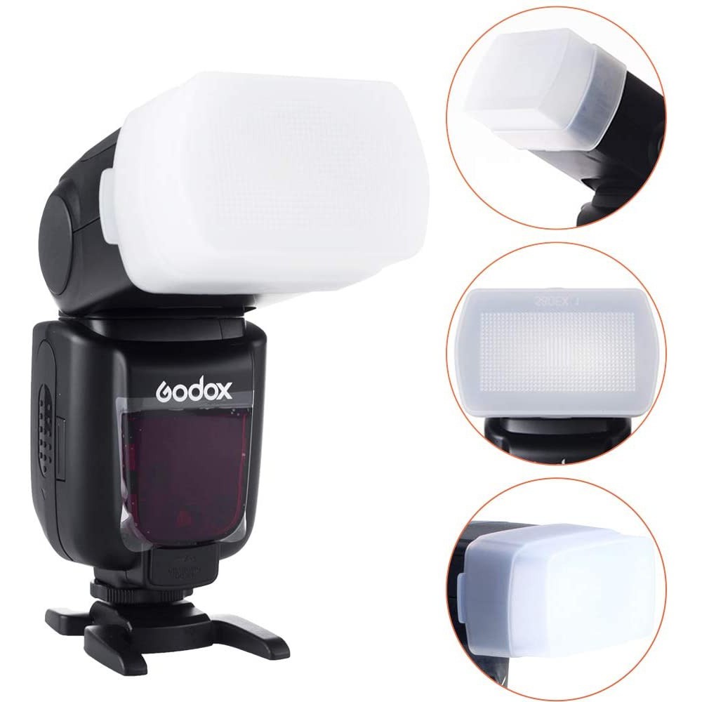 OMNI BOUNCE Flash Diffuser Godox TT685 V860II Nissin Canon Nikon YN560