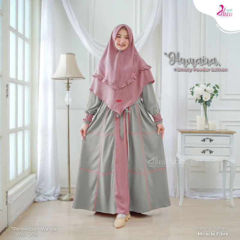 Gamis Set Khimar Humaira - Alwa Hijab (Ready Stok)