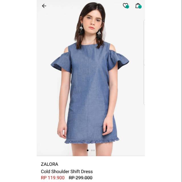 zalora denim dress