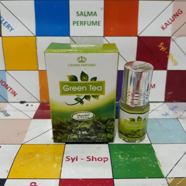 Parfum GREEN TEA Roll On Non Alkohol 3 ml DOBHA