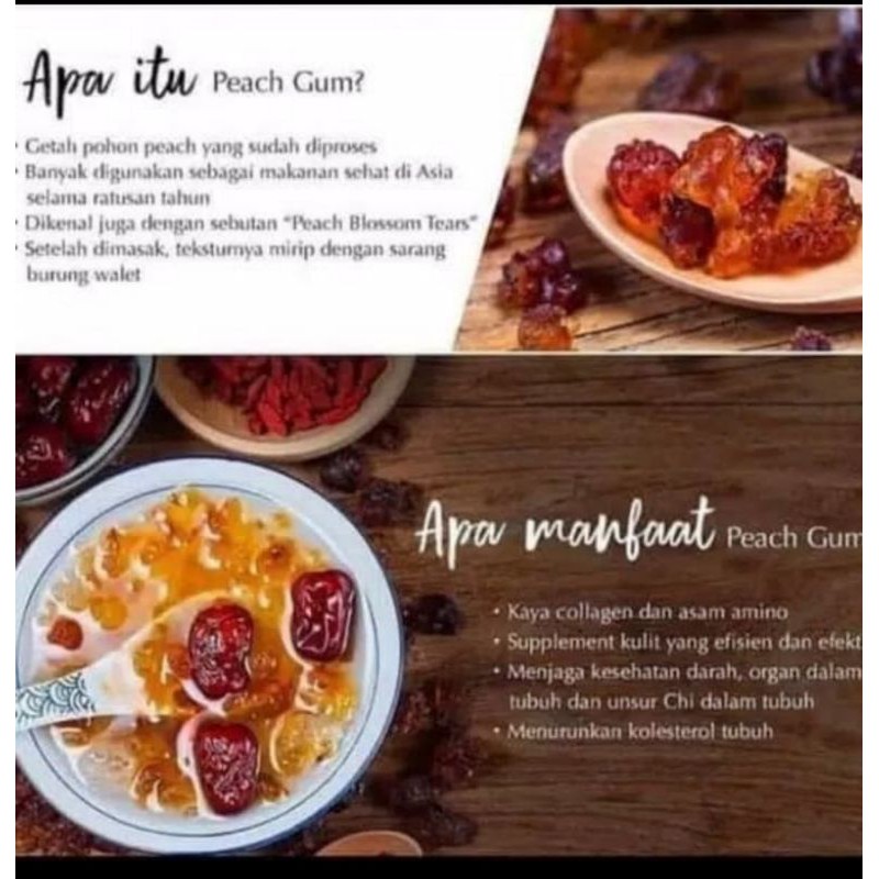 

Peach Gum DessertPaket Tinggal Masak Fresh Homemade Set 250 gr Makanan Sehat Bagus Kesehatan Tubuh