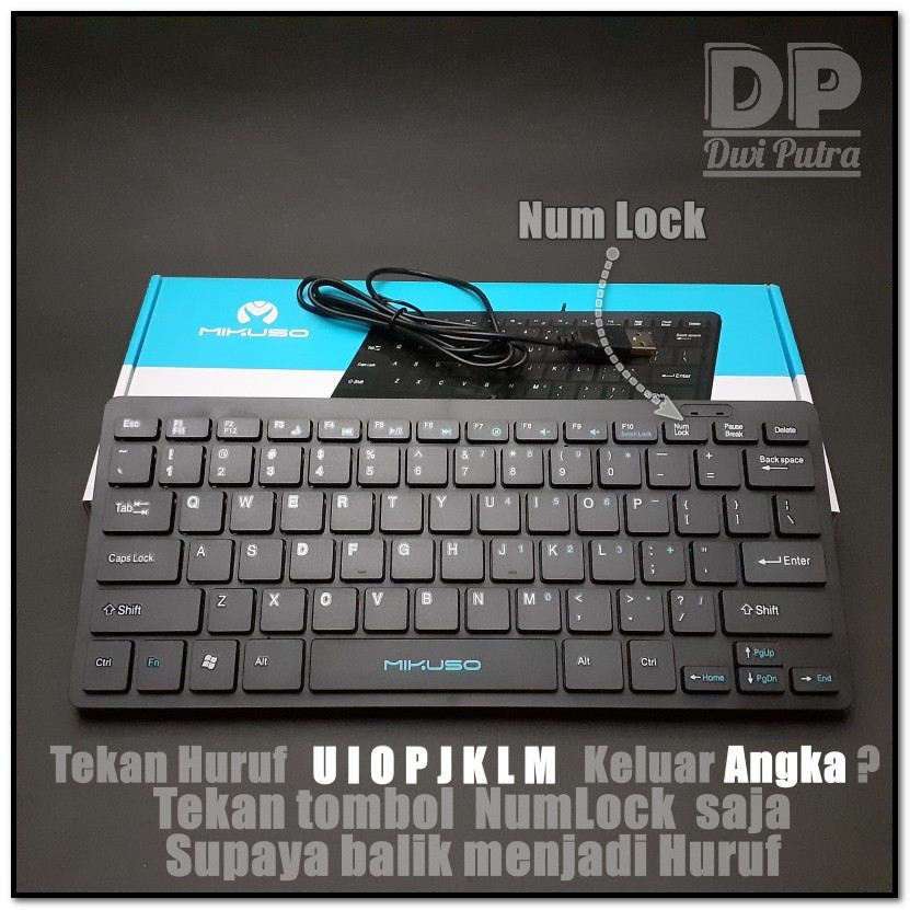 KEYBOARD MINI MIKUSO KB-001U USB // NISUTA CHOCOLATE OFFICE MULTIMEDIA // LAPTOP PC KOMPUTER ANDROID KIBORD