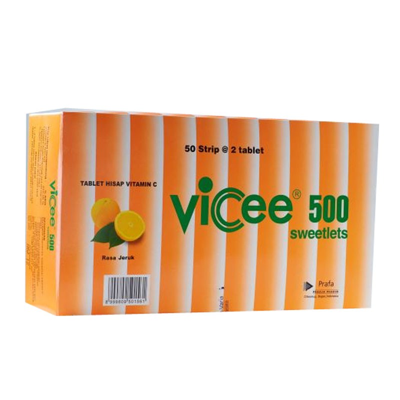 [1 STRIP] Vicee 500 mg Sweetless Vitamin C