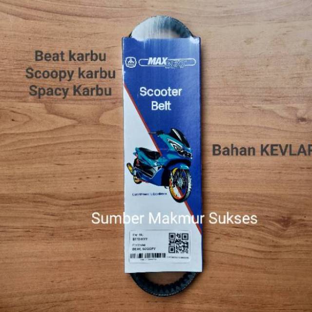 V-belt/vanbelt beat karbu, scoopy karbu, spacy karbu maxbelt