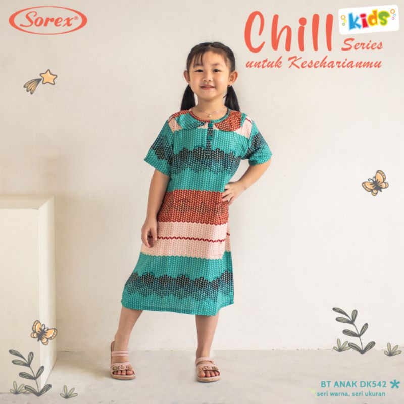 Sorex kids baju tidur DK542 daster anak perempuan chill series