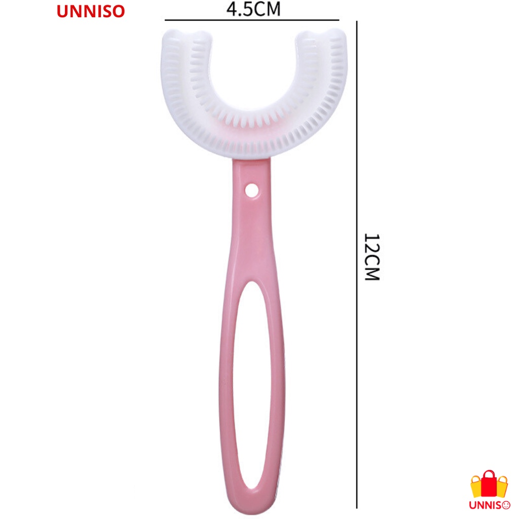 UNNISO - Sikat Gigi Silicone Anak Bentuk U SG3