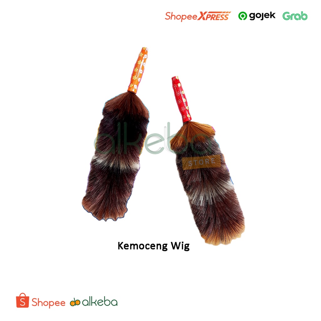 Kemoceng bulu sintetis / Kemoceng wig