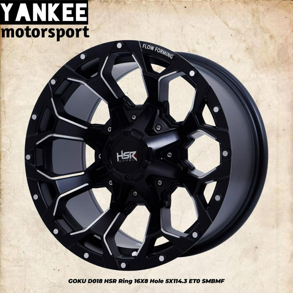 Velg Mobil Off-road Ring 16 untuk Estima, Harrier, Hilux Single, Innova, dll HSR GOKU