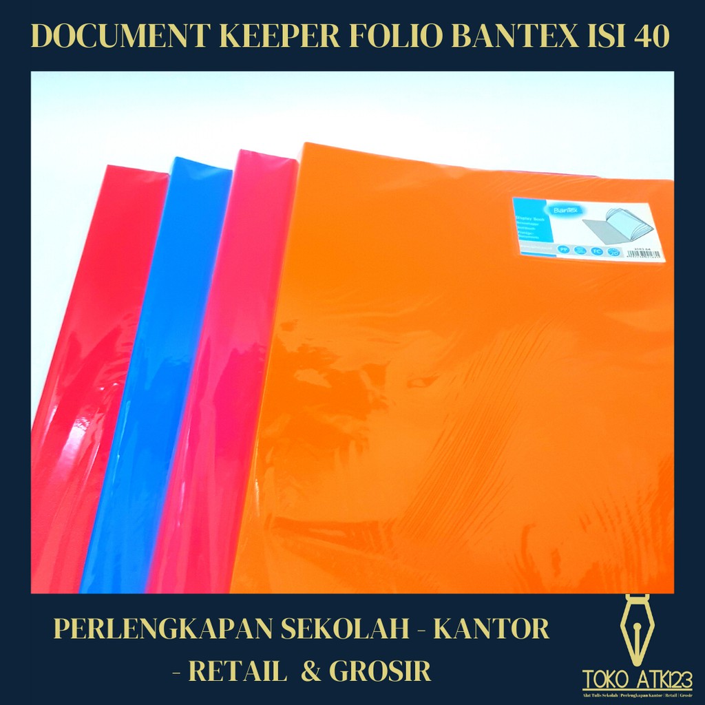 Map Clear Holder / Document Keeper/ Dokumen Keeper Folio Bantex Isi 40