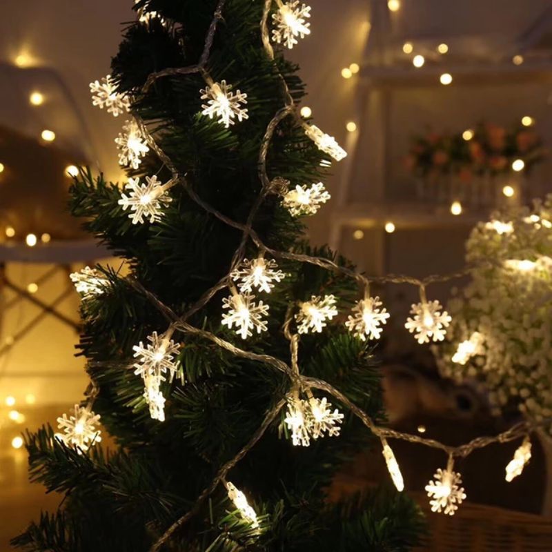 Termurah Lampu Hias Kepingan Salju Lampu Led Dekorasi Led Snowflake Christmas Tree