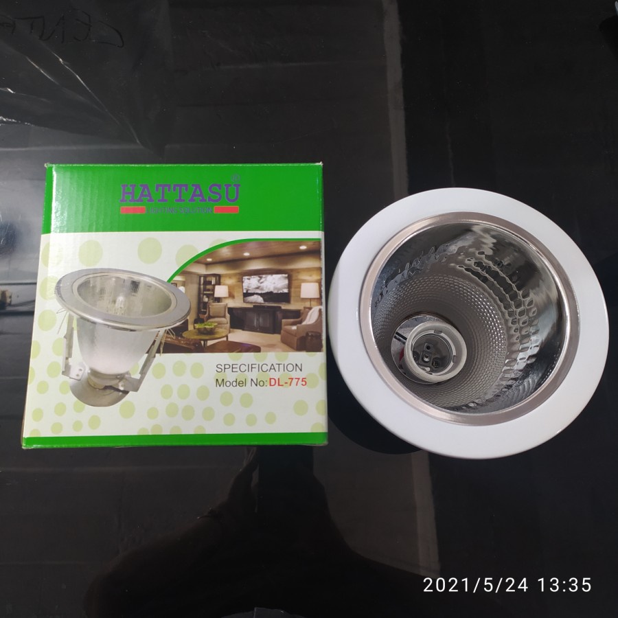 Fitting Downlight 4 Inch Hattasu Putih Inbow 4&quot; Bahan Tebal