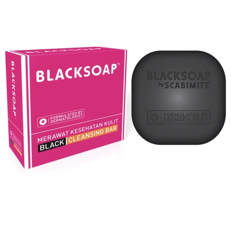 Blacksoap cleansing bar 60 gram ( sabun batang gatal gudik )