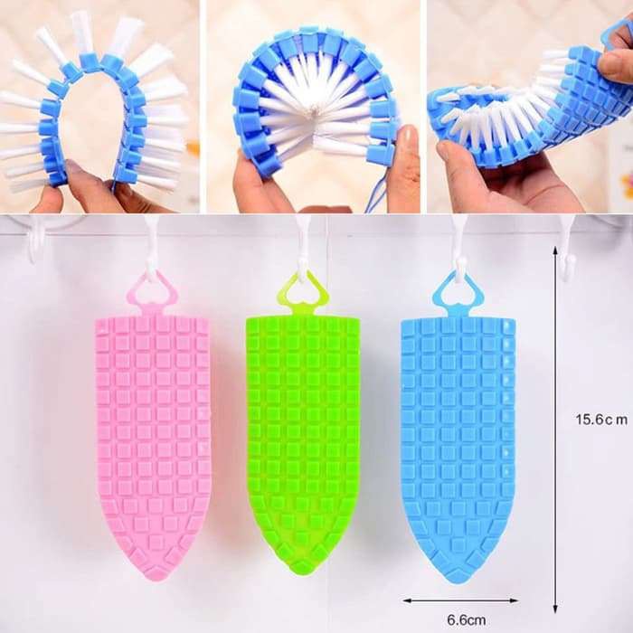 Trend- Sikat Toilet WC Dapur Sikat Baju Flexible Sikat Lentur Serbaguna Closet Brush Pembersih