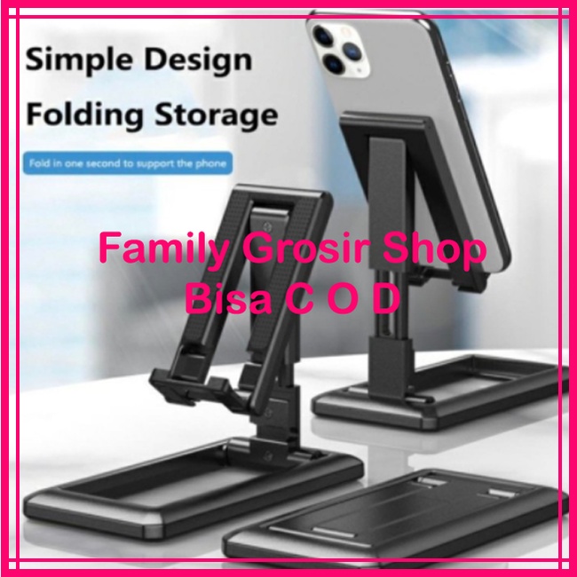 Phone Holder Lipat HD28 Universal Support Stand Meja Standing Dudukan Sandaran HP