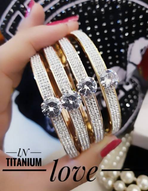 Titanium gelang dan cincin 0910k