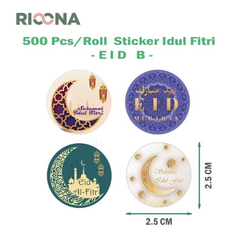 sticker idul fitri 50pcs