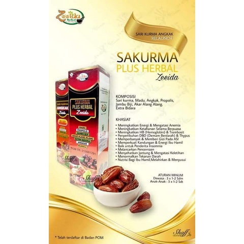 

Sari Kurma Angkak Zeeida Herbal / BPOM /Sakurma