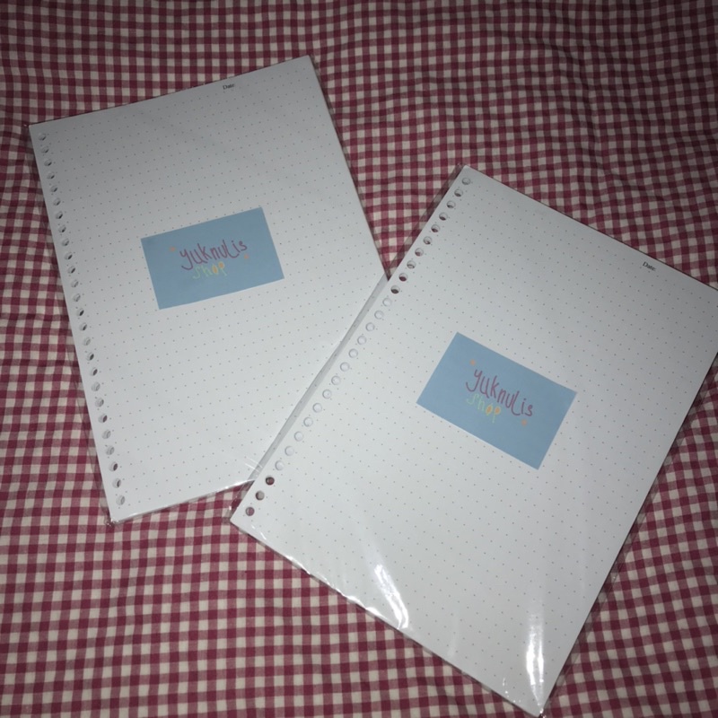 

loose leaf B5 dotted