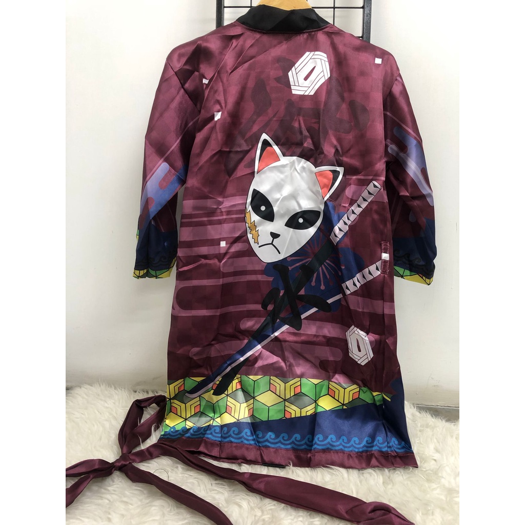 Kimono Tomioka Giyuu Mask Kimono Tomioka Giyuu MAnime Manga Kimetsu No Yaiba Premium Unisex