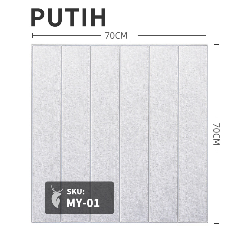 Wallpaper dinding 3d motif kayu wood foam Dekorasi Kamar murah 70x70cm-KAYU 3mm MY301