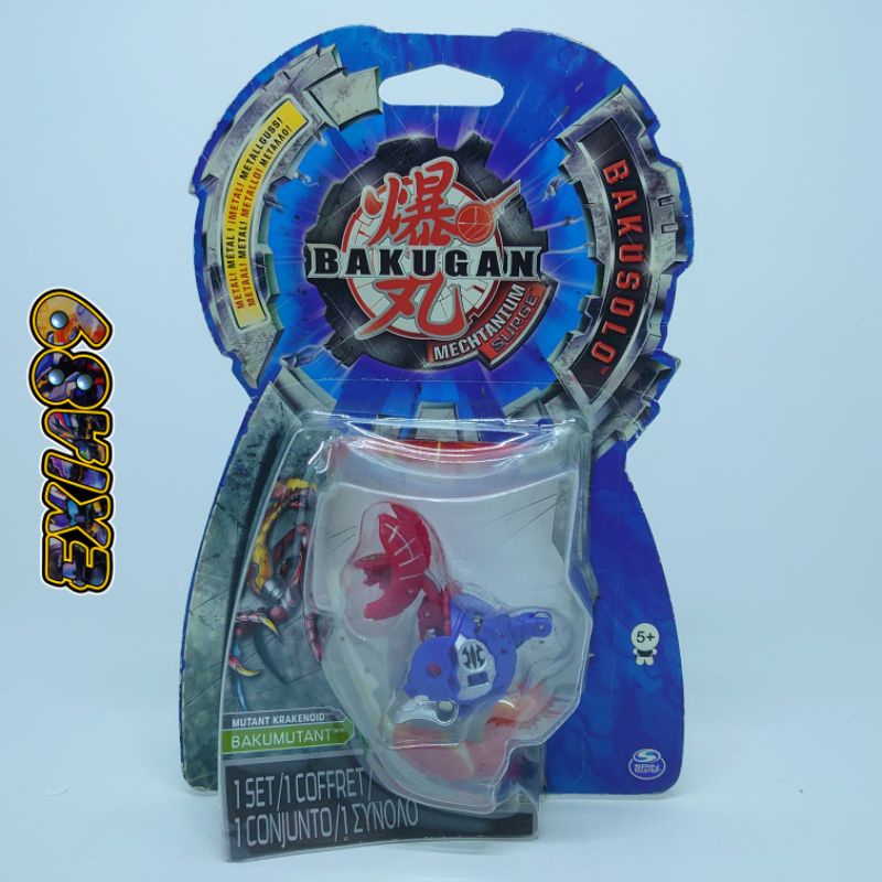 BAKUGAN MECHTANIUM SURGE BAKUSOLO - MUTANT KRAKENOID PYRUS AQUOS SPINMASTER