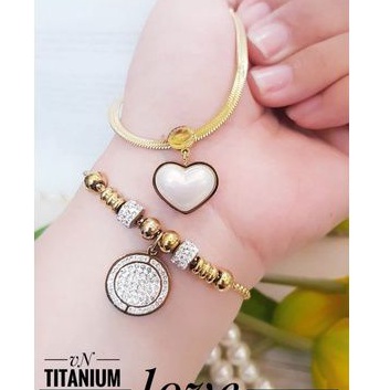 Titanium kalung gelang wanita i233