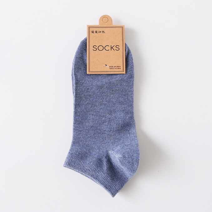 OSM - K462 Kaos Kaki Pria Polos Semata Kaki / Kaos Kaki Ankle Man / Socks / Short Socks/ Sepatu-K462 Biru muda