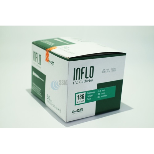 Onemed Inflo IV Cateter 18G / Inflo 18G