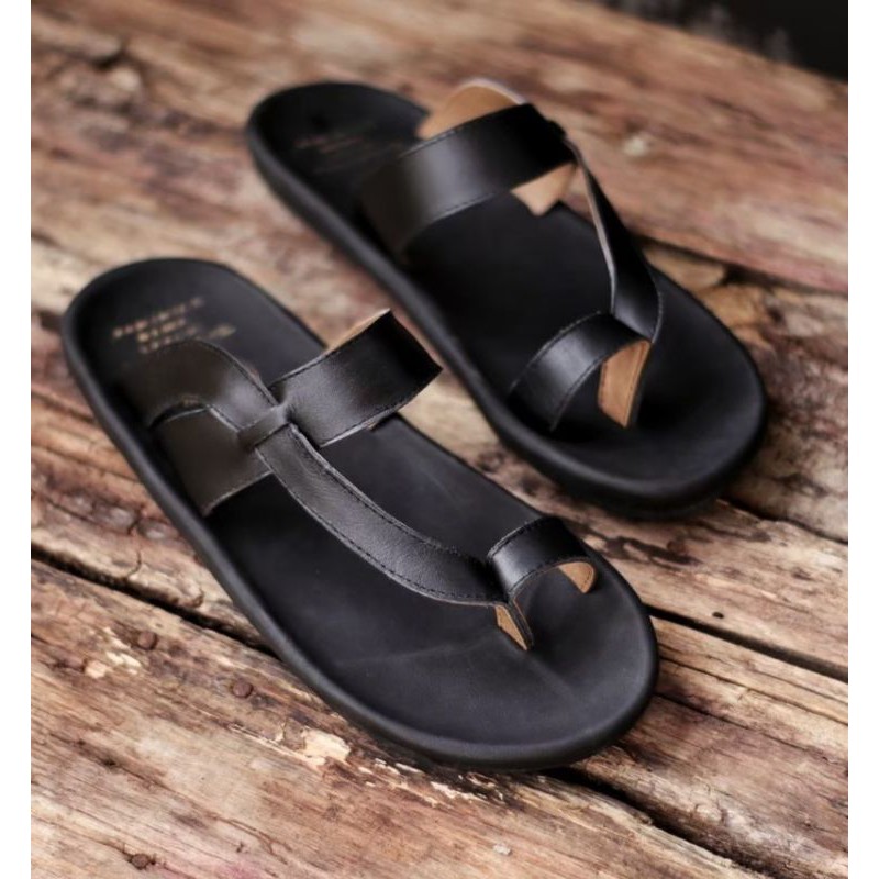 BELI 2 ONGKIR 1! SANDAL FULL KULIT ASLI CEVANY 05 IMPLUSE HITAM COKLAT TAN ORIGINAL