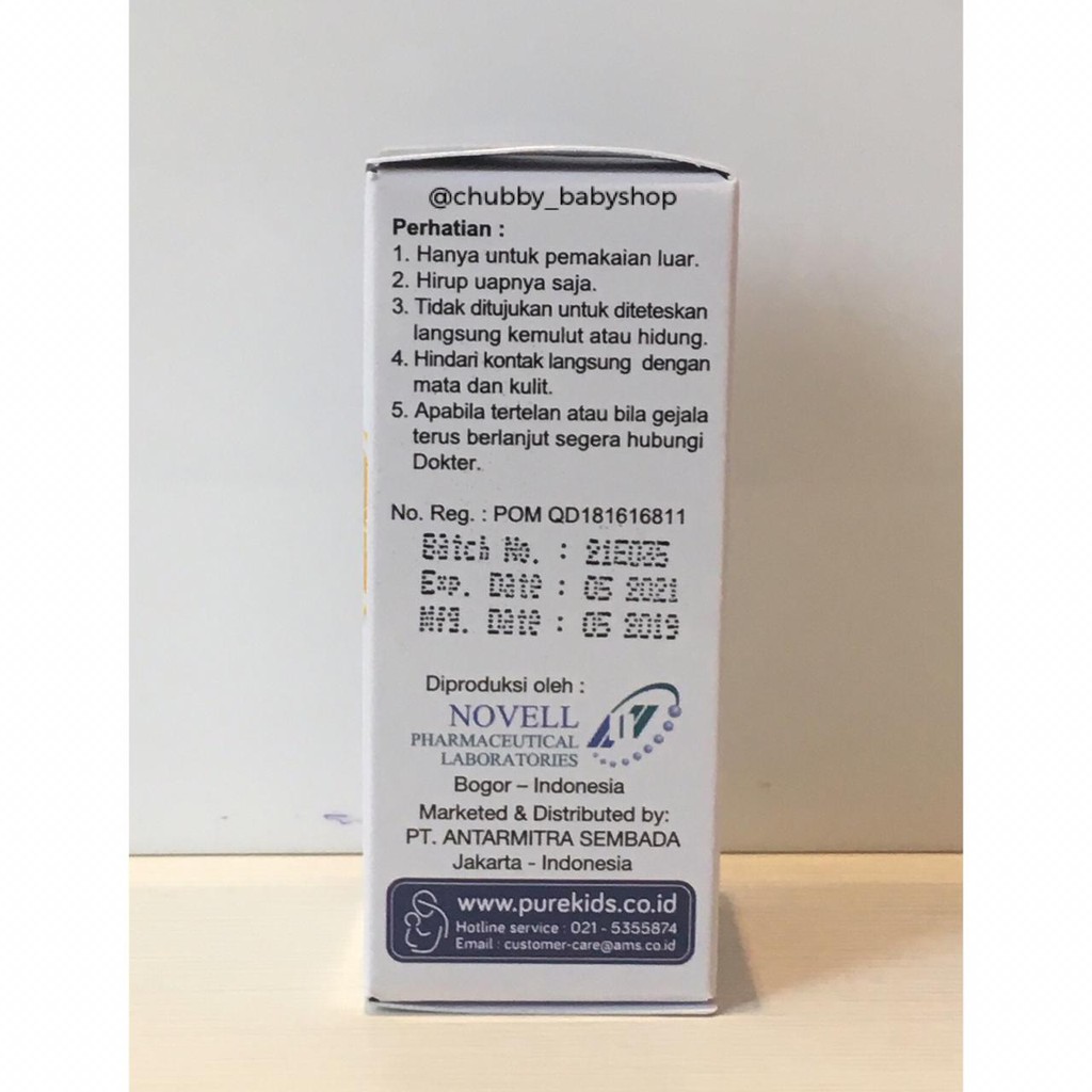 Pure Kids - Inhalant Decongestant Oil 10ml LEMON