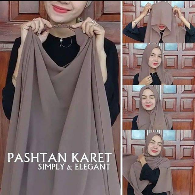 PASHMINA INSTAN  KARET BAHAN WOFIS PREMIUM 170X70CM