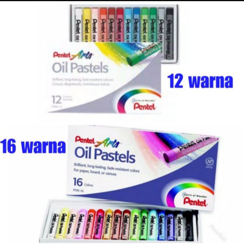 

Crayon Pentel oil pastels 12 warna, 16 warna / pentel oil pastels 12 warna