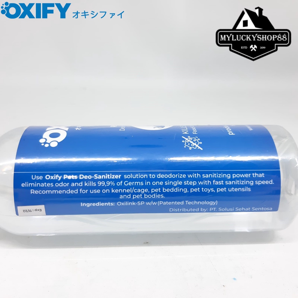 OXIFY Pets Deo Sanitizer Disinfectant Japan 500ml Water Based