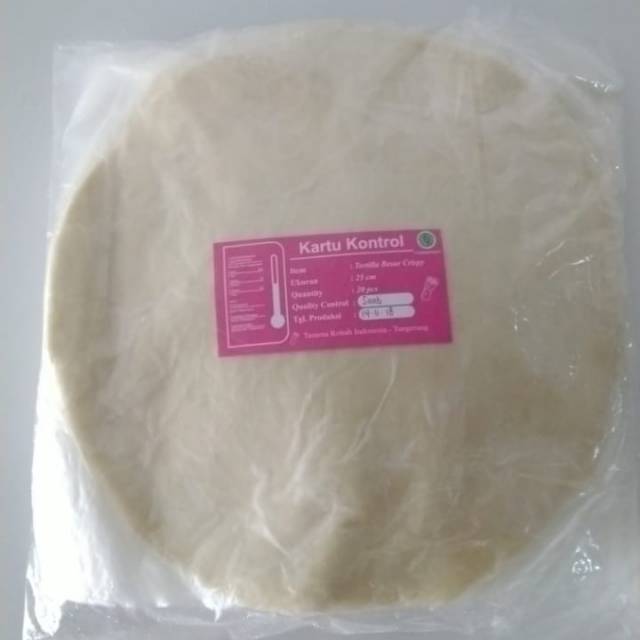 

Tortilla tortila kulit kebab jumbo 25cm isi 20 lembar