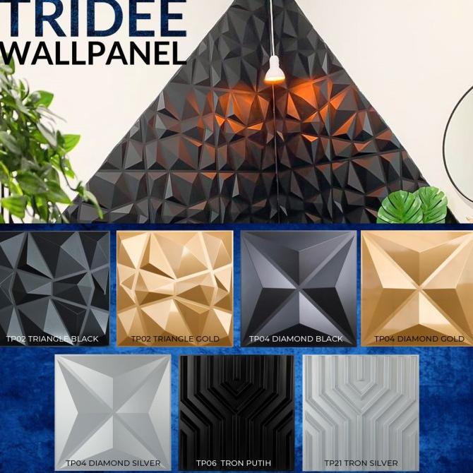 TRIDEE WALLPANEL TRIANGLE | WALLPAPER DINDING DEKORASI