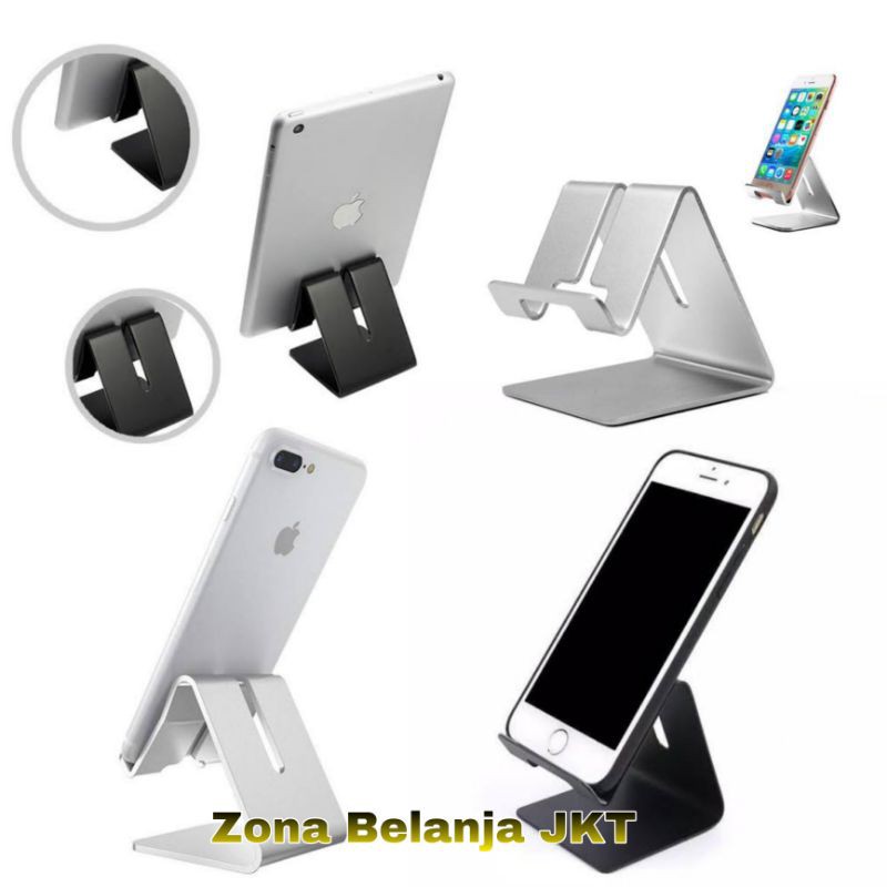 DUDUKAN HP / ALUMINIUM STAND MEJA HOLDER HP HANDPHONE TABLET