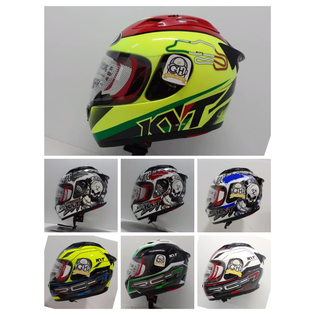 HELM KYT FULL FACE RC7 MOTIF RC SEVEN MOTIF SERIES  RC 7 CORAK FULLFACE