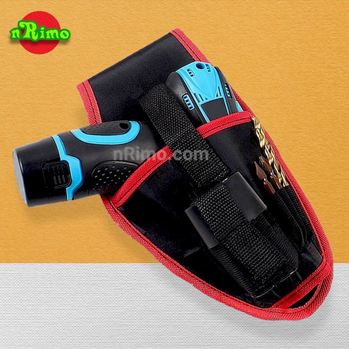 Tas Pinggang Perkakas Tempat Bor Listrik Obeng Toolkit Waist Tool Bag