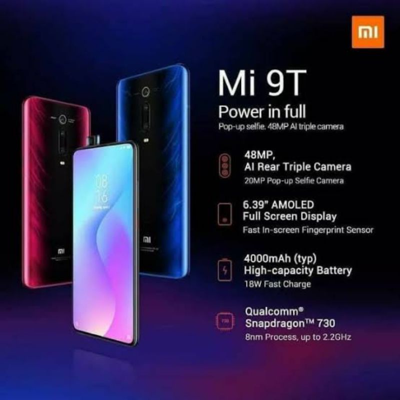 Mi9t Pro Ram 6Gb Rom 128Gb, Flame Red minus kamera