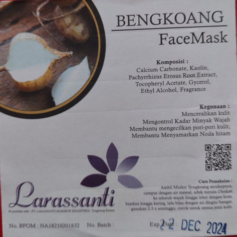 MASKER WAJAH BENGKOANG LARASSANTI 1 KG