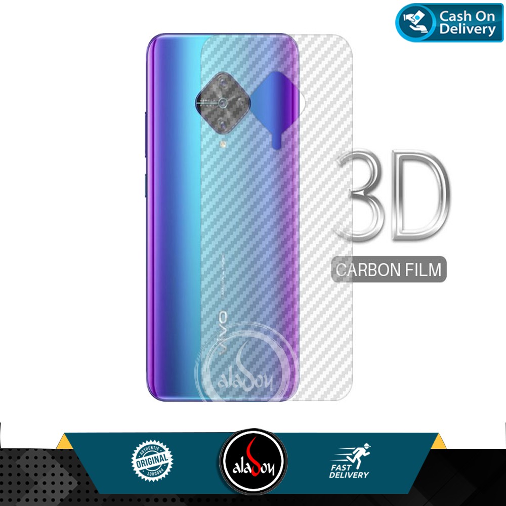 Garskin Carbon 3D Vivo S1 Pro Premium Back Screen Protector