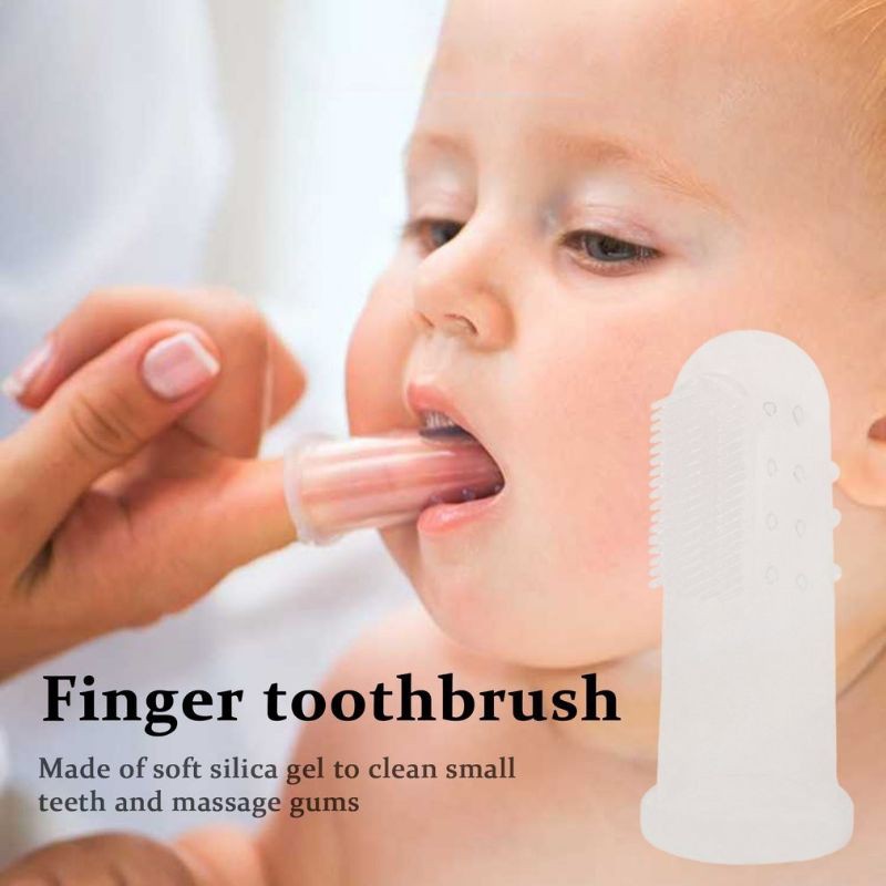 TERMURAH.!! Sikat Gigi Jari Sikat Lidah Gusi Bayi Silikon Baby Finger Brush Silicone Murah Grosir