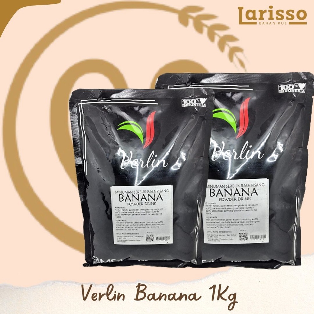 

VERLIN POWDER DRINK SERBUK MINUMAN RASA BANANA PISANG 1KG