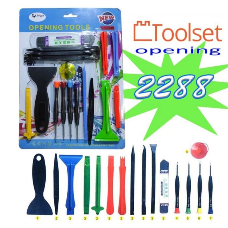 TOOLS SET 2288 OPENING TOOLS OBENG BUAT BUKA HP