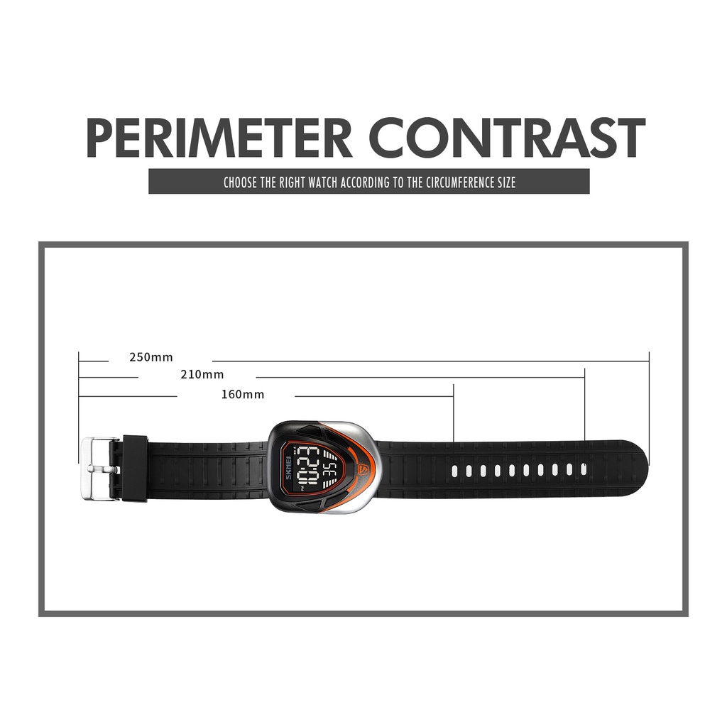 Jam Tangan Pria SKMEI 1833 Men Dual Time Jam Tangan Digital SKMEI Water resist 3 atm