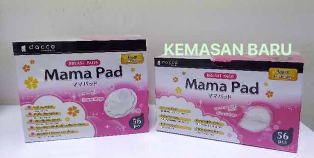 Mamapad Breastpad isi 56 / 24 pcs 3D Side Cut Shape Dacco / Mama Pad Breast Pad Premium 68 EXP 2025